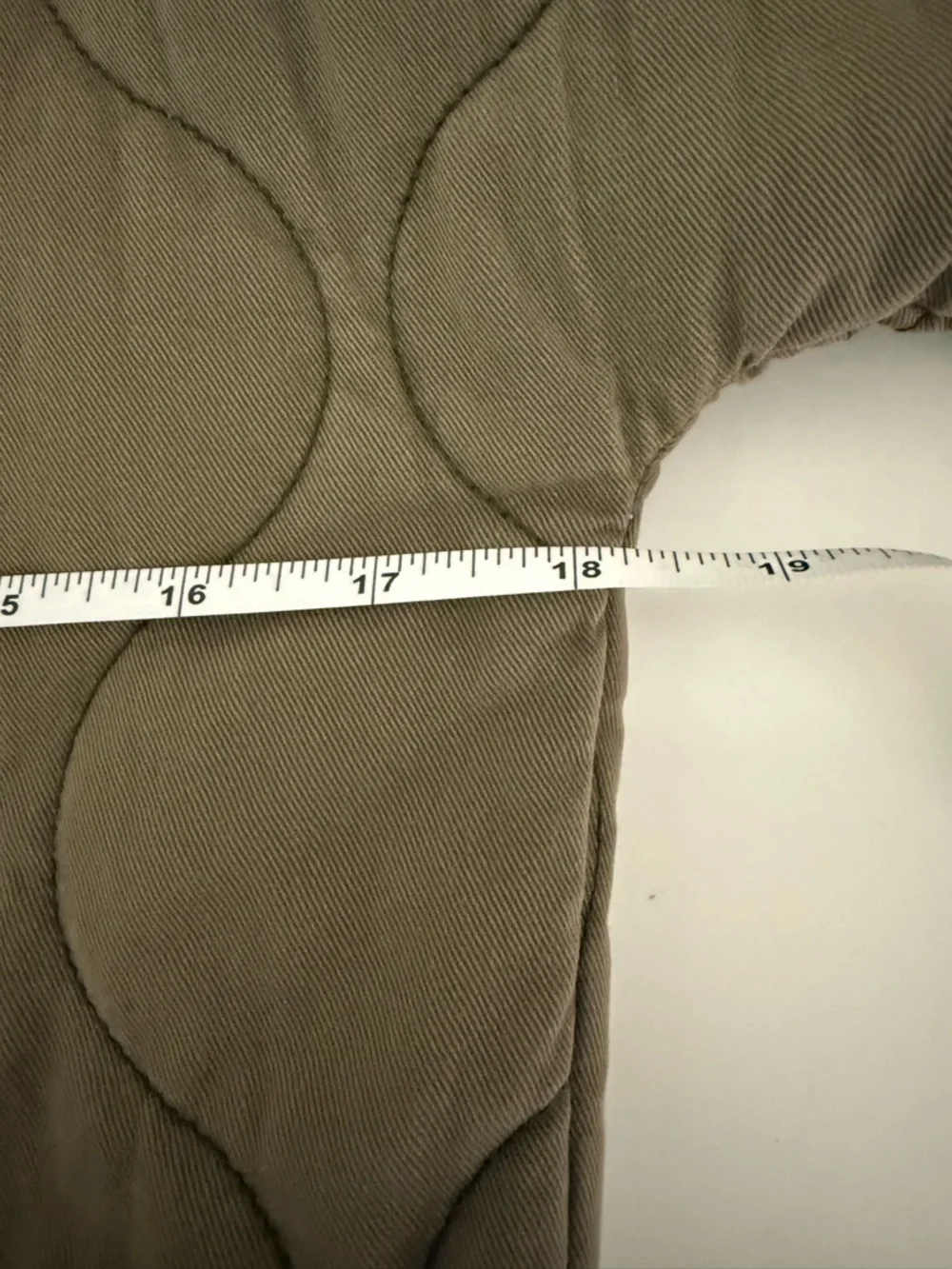 Madewell Quilted Jacket‎ in Olive Green